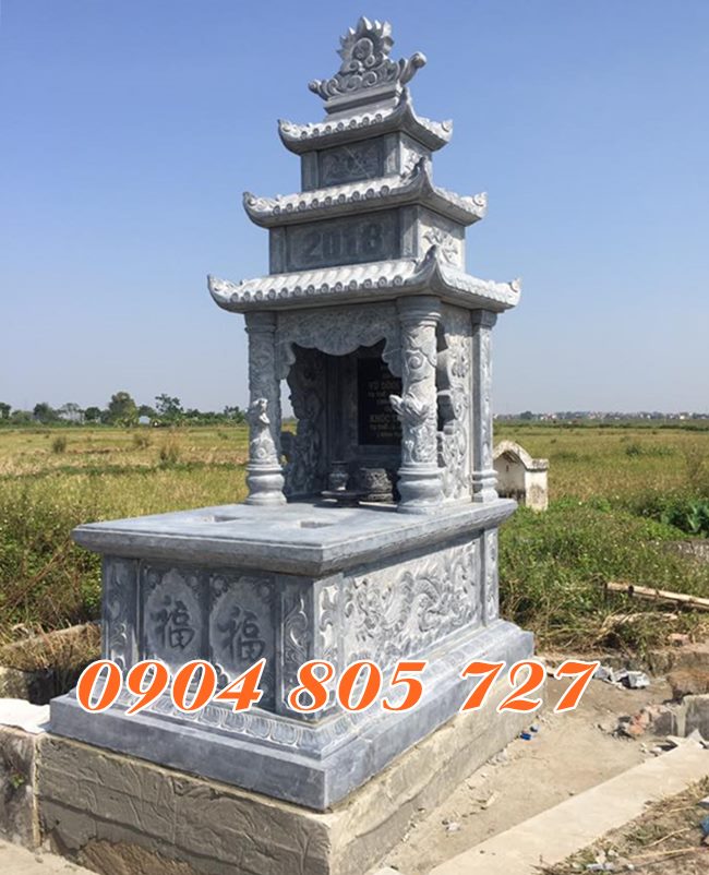 Thap mo da de hu tro cot xay bang da tai Tay Ninh