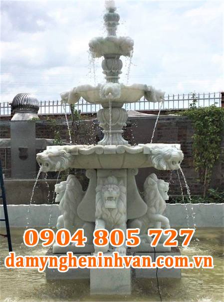 Thiet ke dai phun nuoc ho ca hop phong thuy