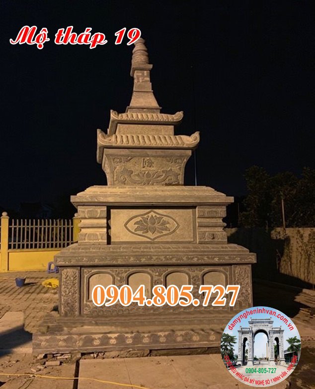 Thiet ke xay mau mo thap phat giao bang da nguyen khoi nam 2023