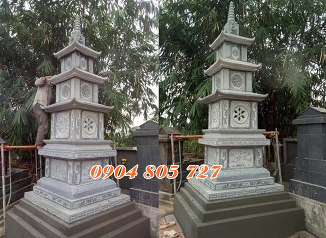 Xay mo thap de hai cot tai Dong Nai bang da