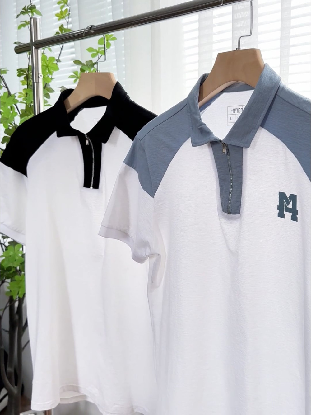 Ao Polo Day Keo In Cao Logo M Form Regular PO146 Mau Den