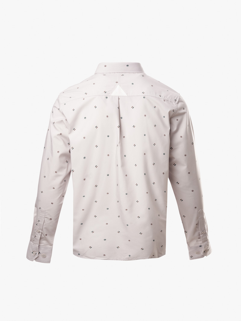 Ao So Mi Vai Modal In Hoa Tiet Cham Bi Form Regular SM168 Mau Be