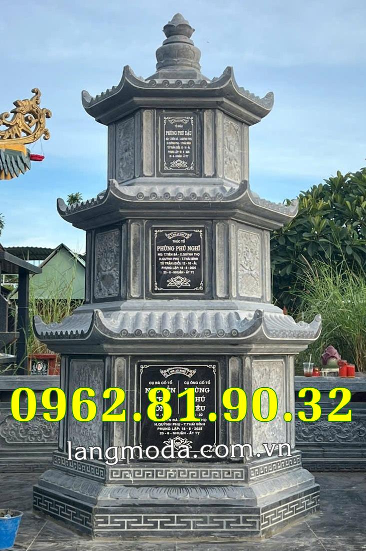 2025 Mau mo bao thap da luc giac dung tro cot hien dai