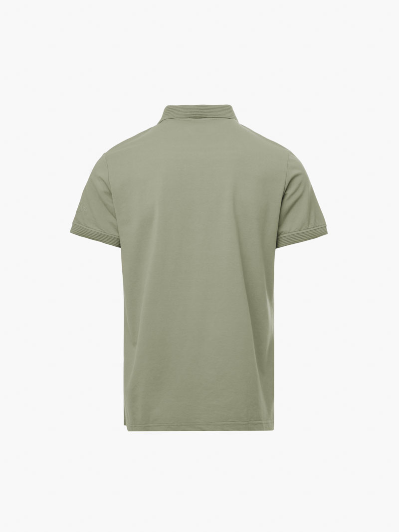 Ao Polo Vai Modal Theu 4MEN Club Tay Ao Form Slimfit PO138 Mau Reu