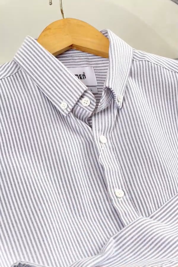 Ao So Mi Vai Oxford Soc Form Regular SM159 Soc Xam