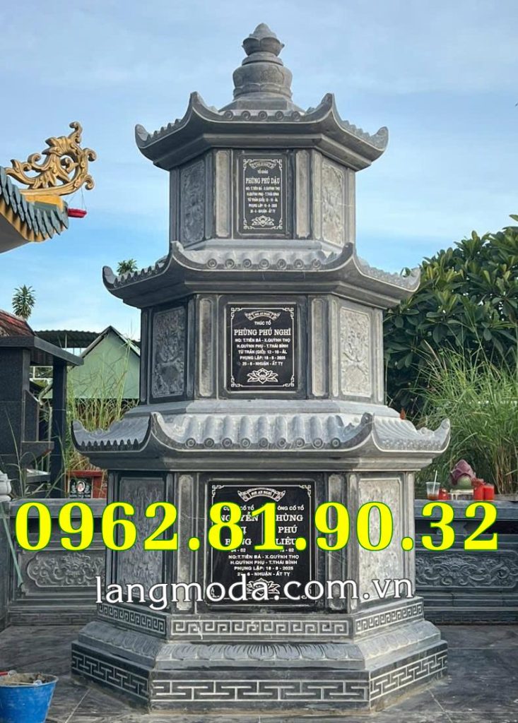 BT71 Mau thap de tro cot dep ban tai Ben Tre bang da