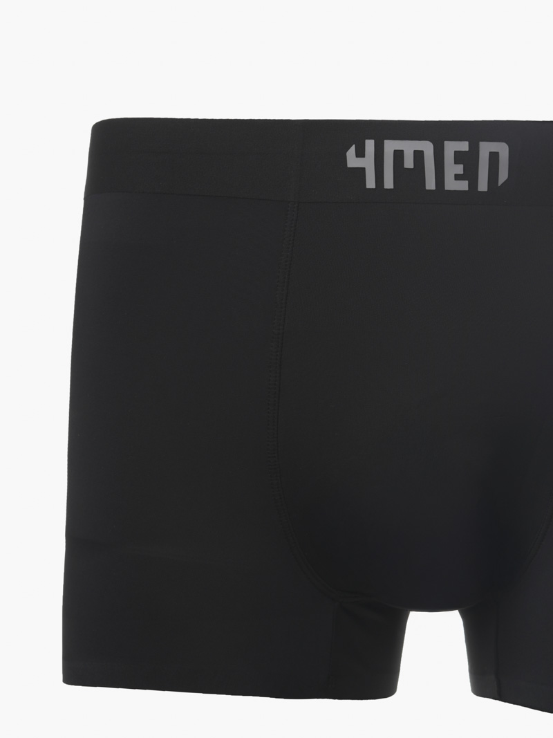 Quan Boxer Thun Lanh In Logo 4MEN QL062 Mau Den