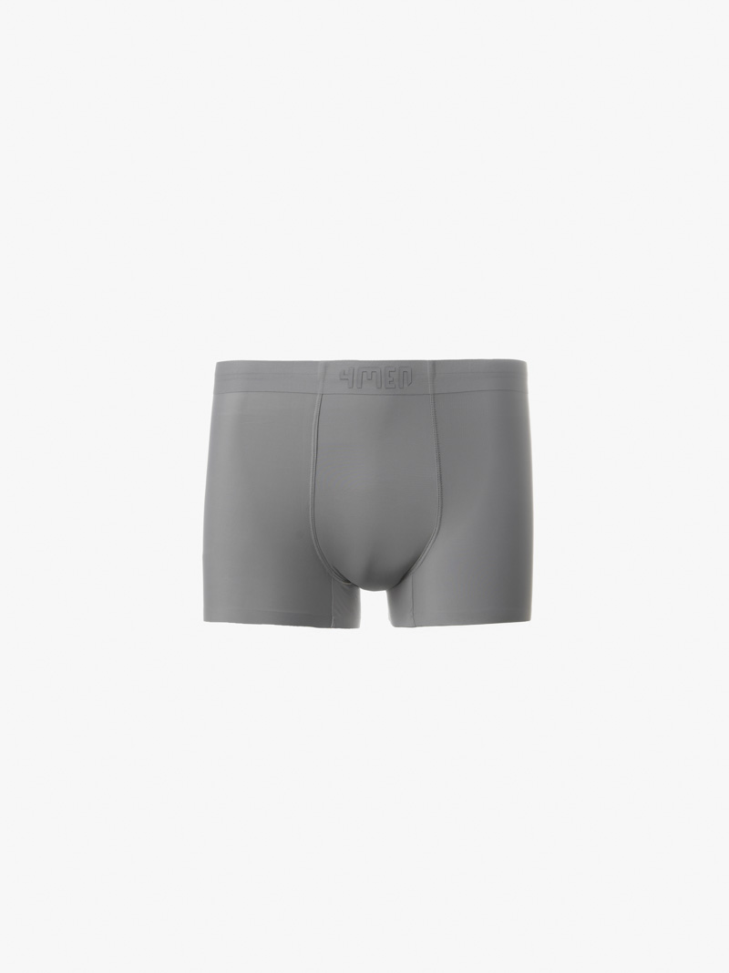 Quan Boxer Thun Lanh In Logo 4MEN QL062 Mau Xam