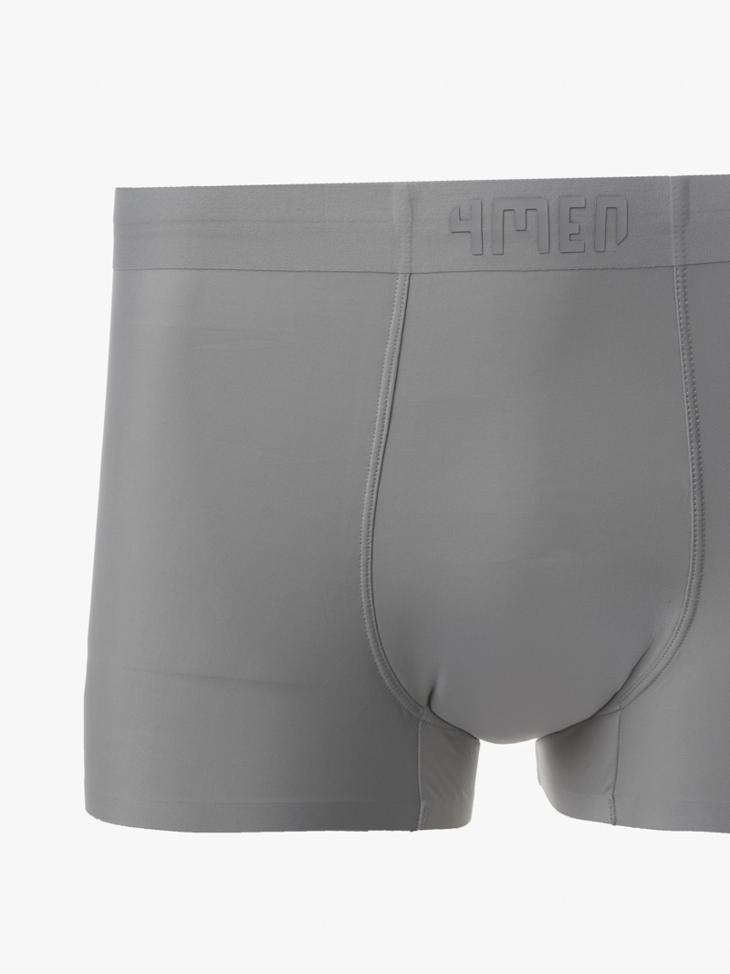 Quan Boxer Thun Lanh In Logo 4MEN QL062 Mau Xam