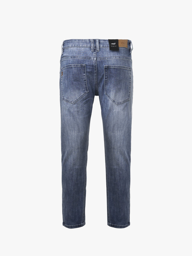 Quan Jean Theu Chu M Form Slimfit QJ111 Mau Xanh Bien