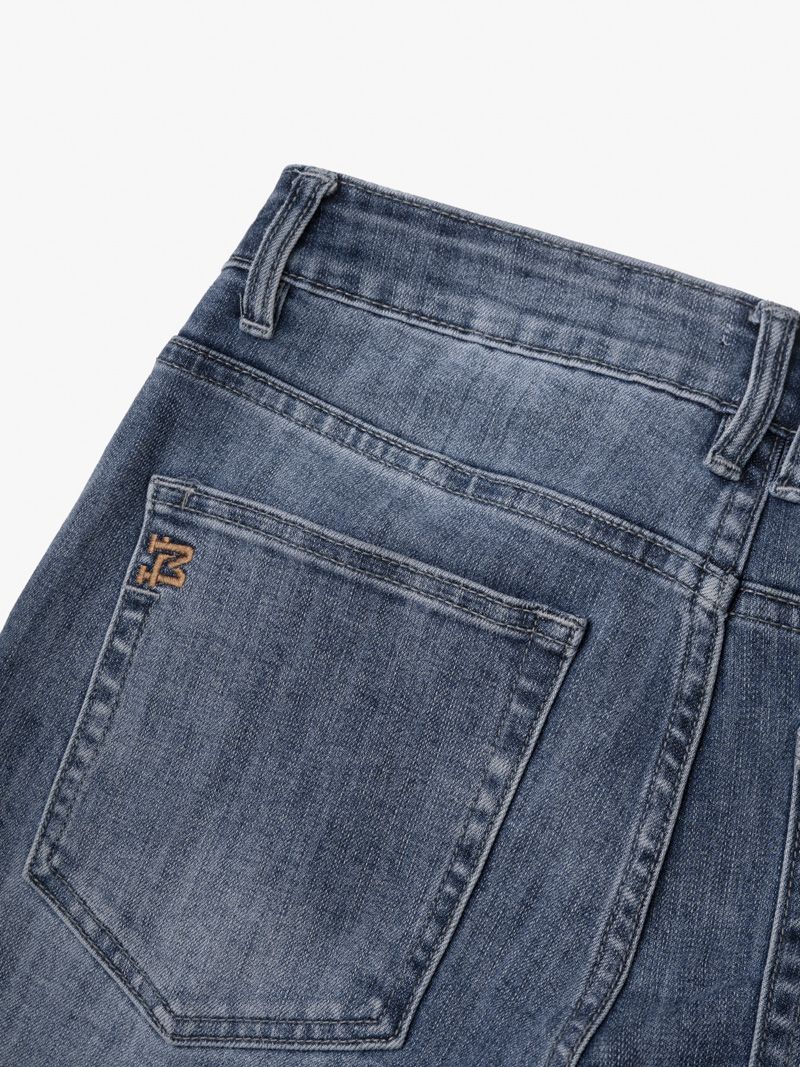 Quan Jean Theu Chu M Form Slimfit QJ111 Mau Xanh Bien