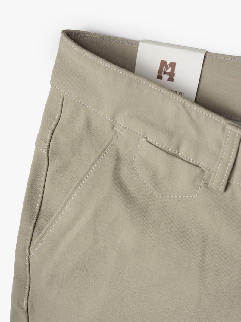 Quan Kaki Slimfit Tron QK018 Mau Be Nhat