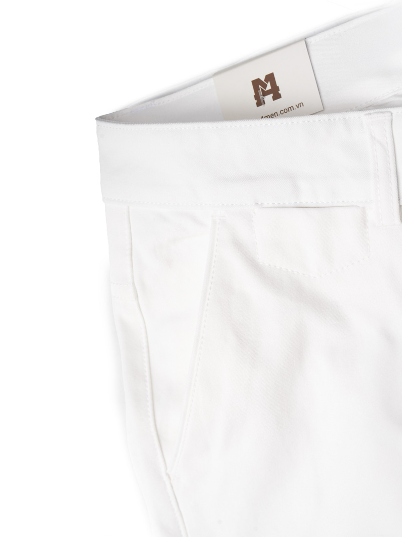 Quan Kaki Slimfit Tron QK018 Mau Trang