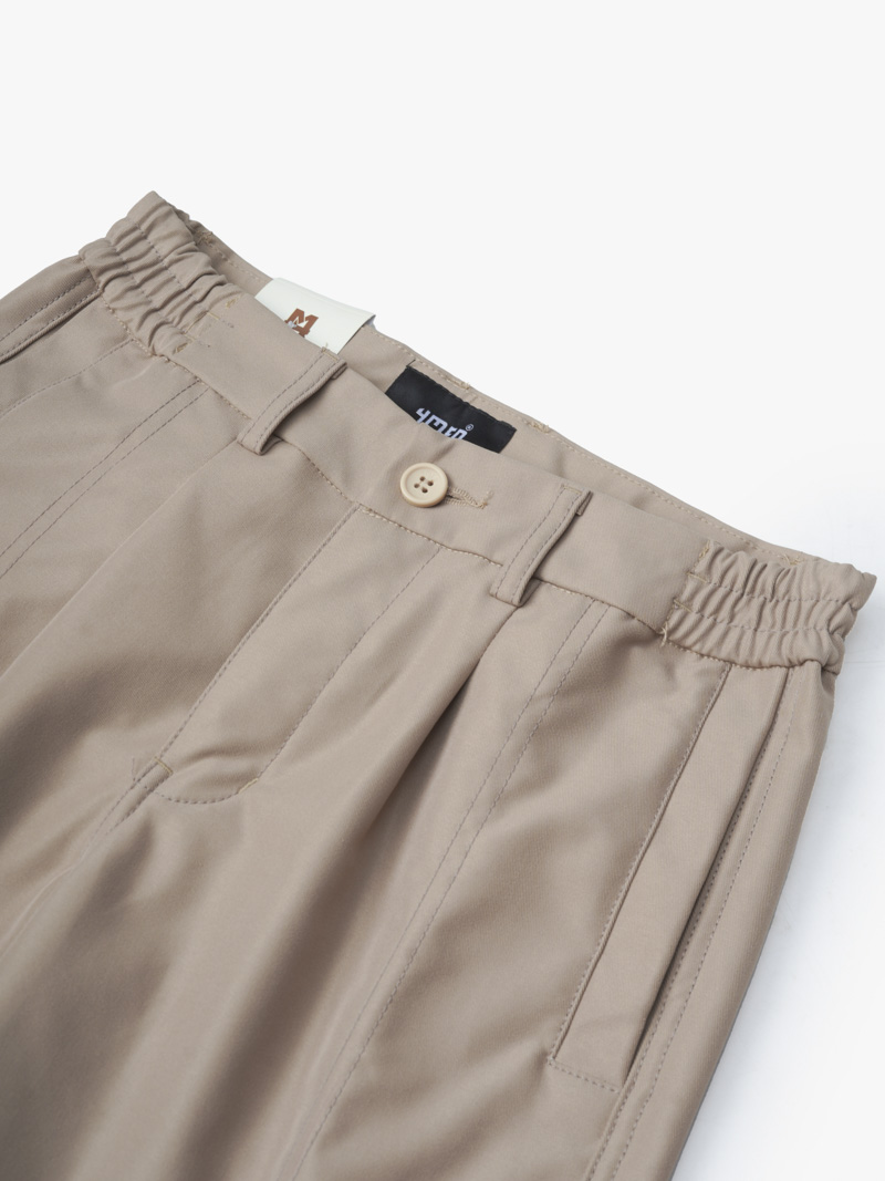 Quan Short Kaki Lung Thun Xep Ly Form Regular QS065 Mau Be
