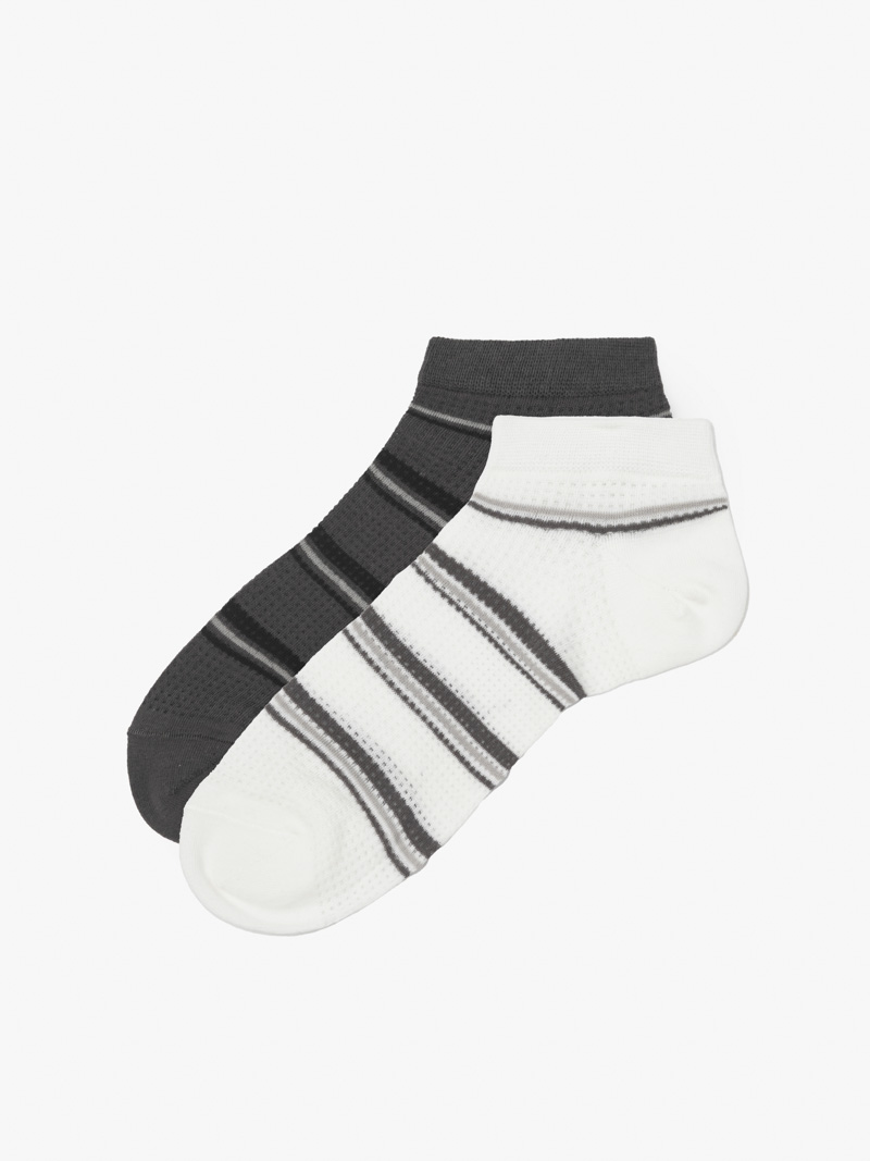 Vo Co Ngan Soc Ngang Det Thong Hoi Soi Cotton Tham Hut VO129 Mau Xam